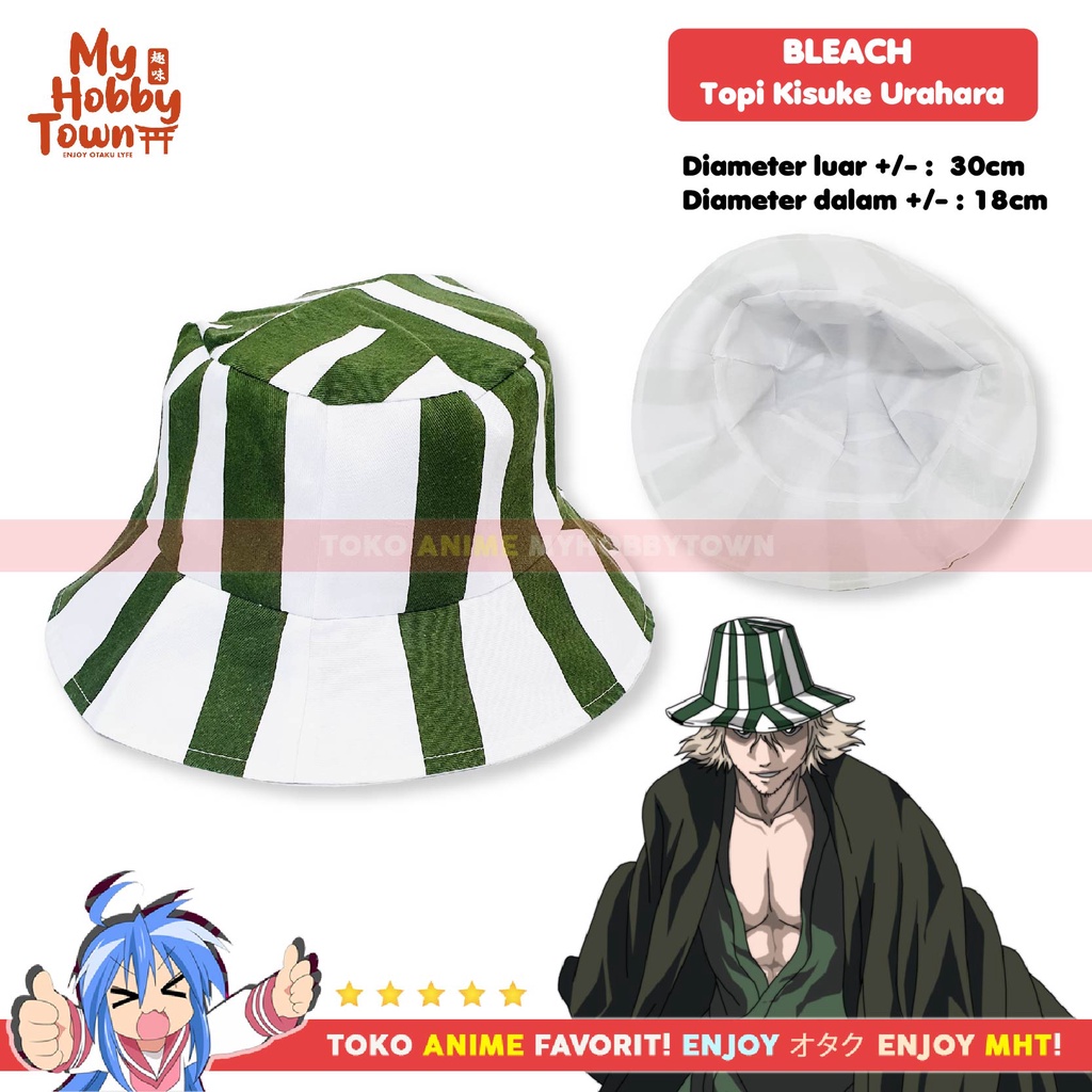 Topi Anime Bleach Urahara Kisuke Cosplay Hat