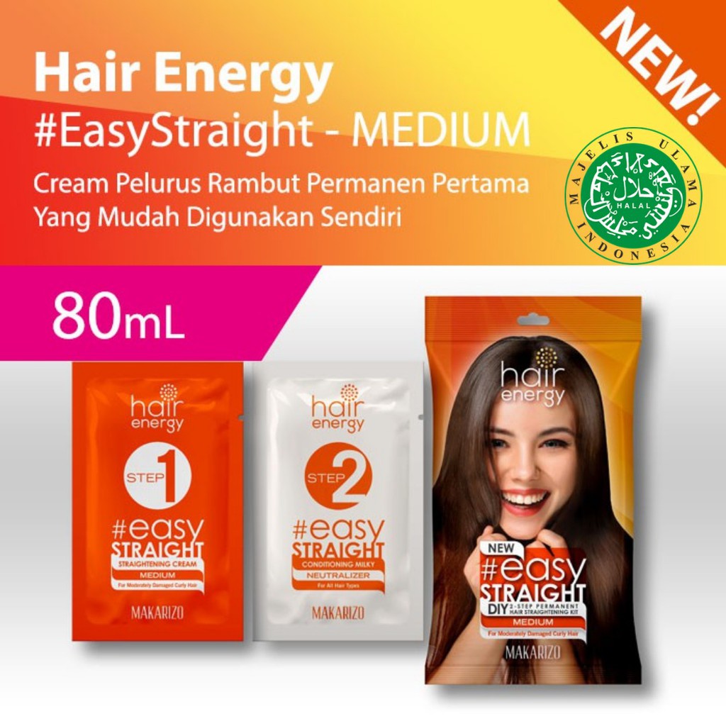 Makarizo Hair Energy Easy Straight 80ml 120ml by AILIN