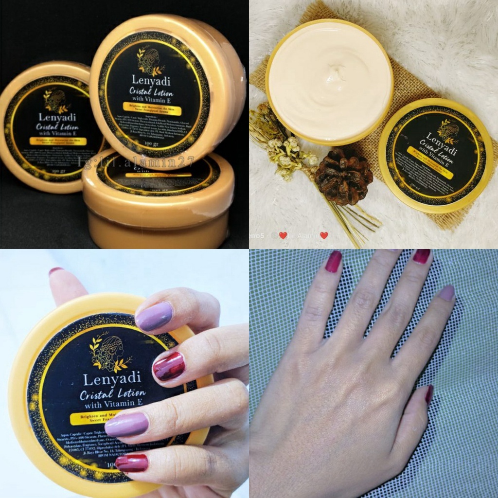 Hb cristal lotion lenyadi pemutih seluruh badan permanen viral (250ml)