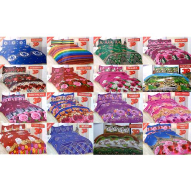 Sprei Bonita king size 180x200 (4 bantal )