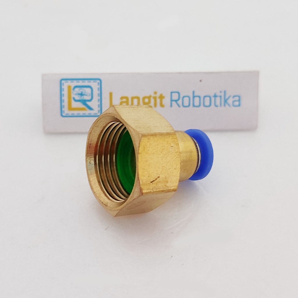 Konektor Pompa DC Drat 18mm to 6mm slip lock drat dalam 18mm