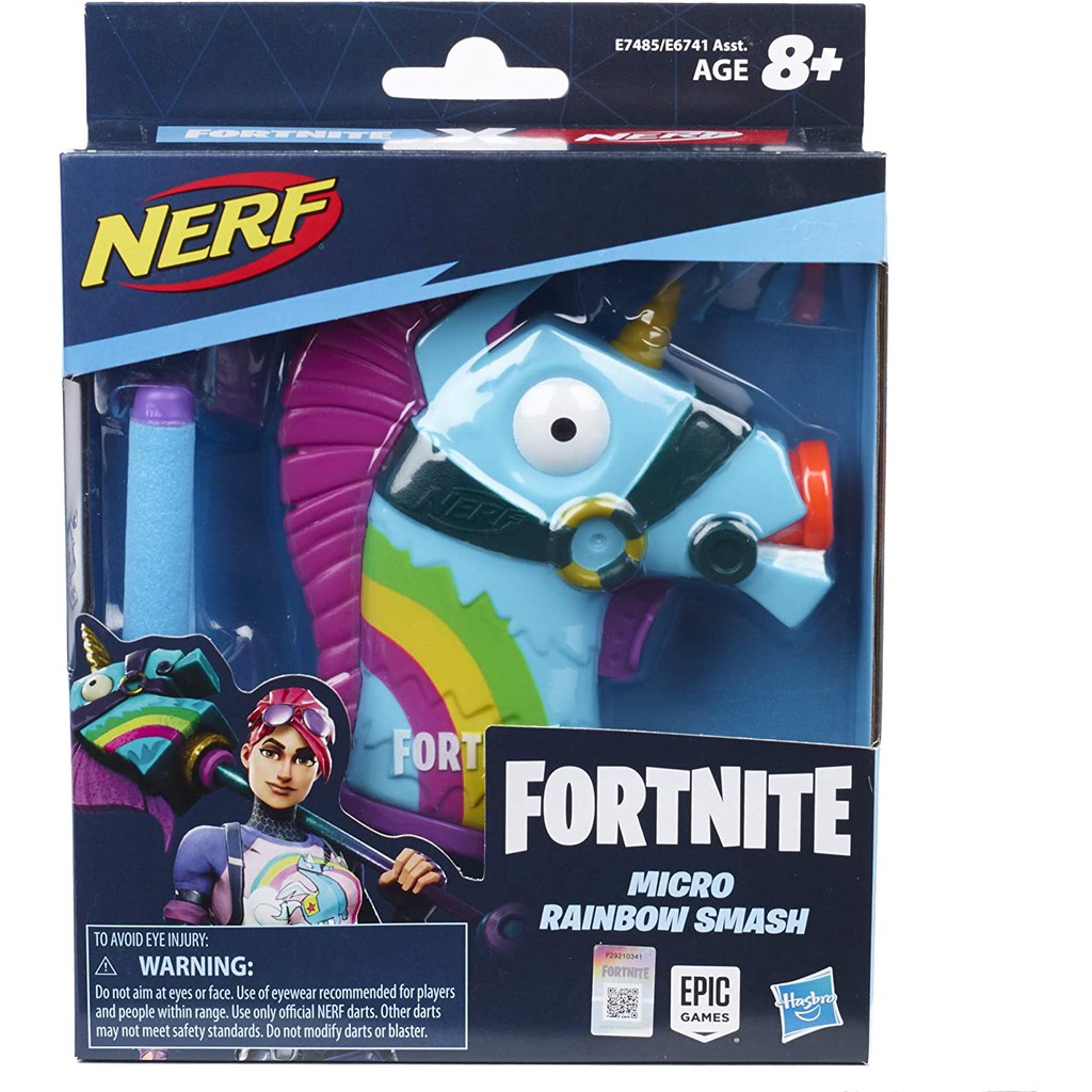Nerf MicroShots Fortnite Rainbow Smash 