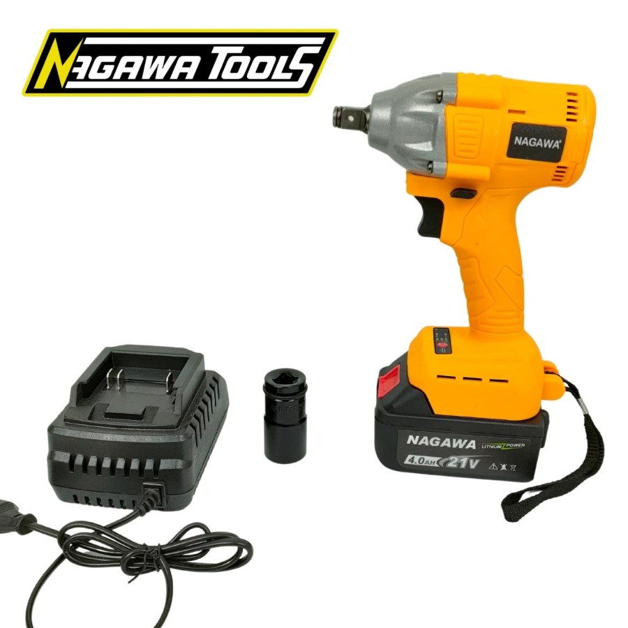 cordless impact wrench mesin pembuka baut NAGAWA NCIY212U ONESET