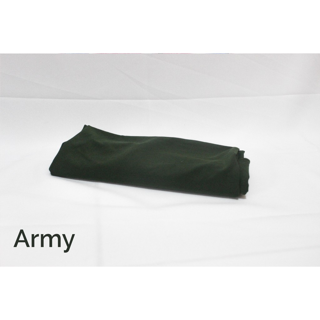 Hijab Sport Kerudung Olahraga Volly Sehari-hari Bahan Jersey-Hijau Army