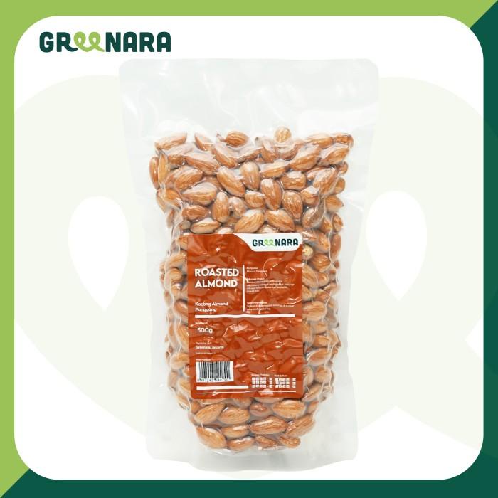 

Roasted almond whole 500gr / kacang almond panggang 500gr Berkualitas