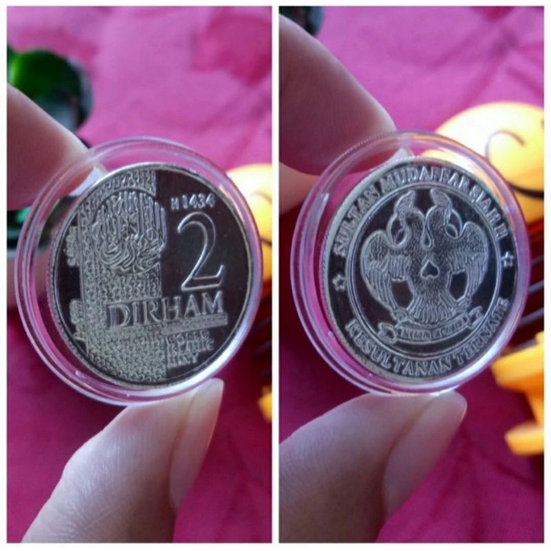 Koin Silver 2 Dirham Dirhamayn Wakala Kesultanan Ternate bukan imn sala nadir isilver