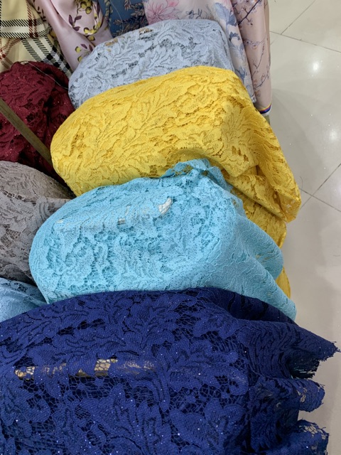 kain Brokat lace gliter