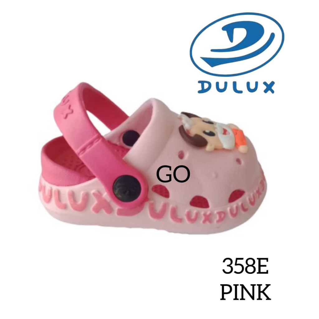 gof DULUX 358ED MOW PAO Sandal Anak Lucu Motif Sapi l Sandal Baim Karet Empuk