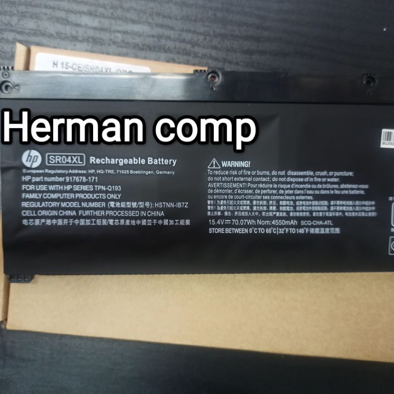 Original Baterai HP OMEN 15 15-CB 15-CE 15-CC 15-CX 15-DC SR04XL HSTNN-IB7Z