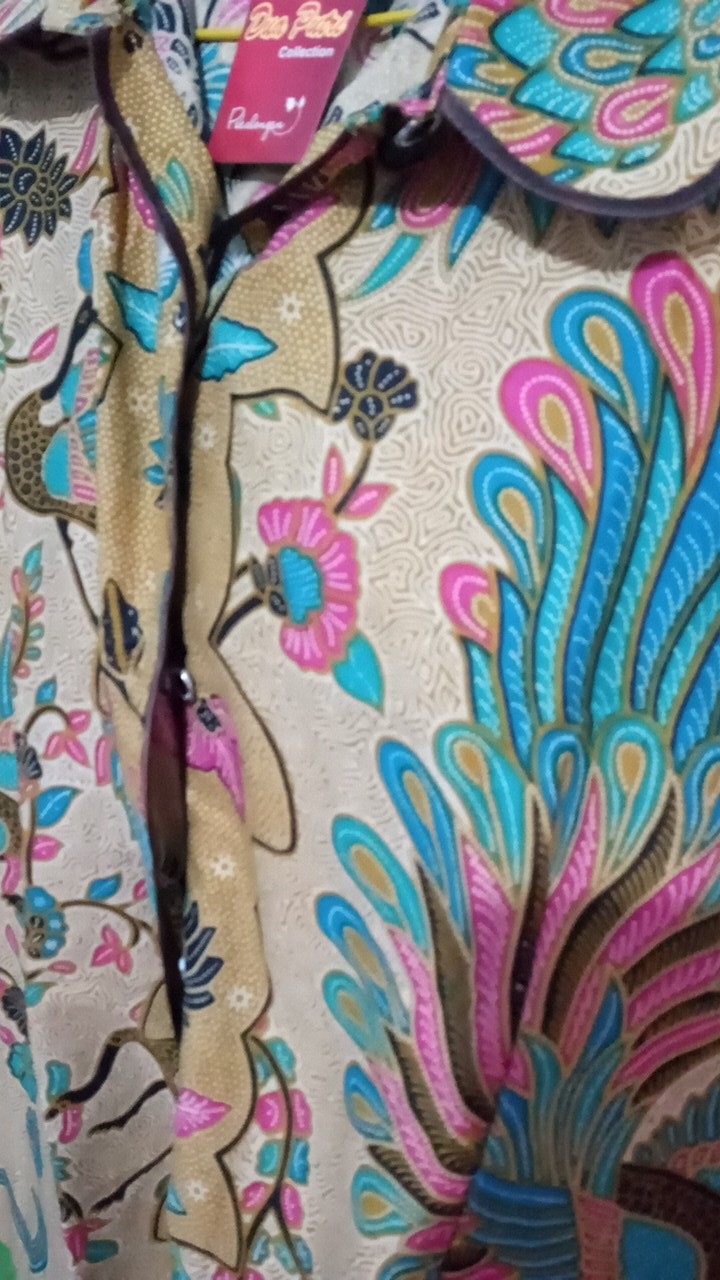 S-m-l-xl-xxl-3l-4l-5l Tunik Batik Lengan Serut Blouse Batik Wanita