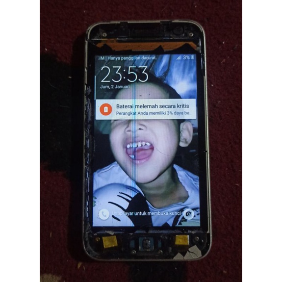 samsung j1 2016 minus tc lcd tampil