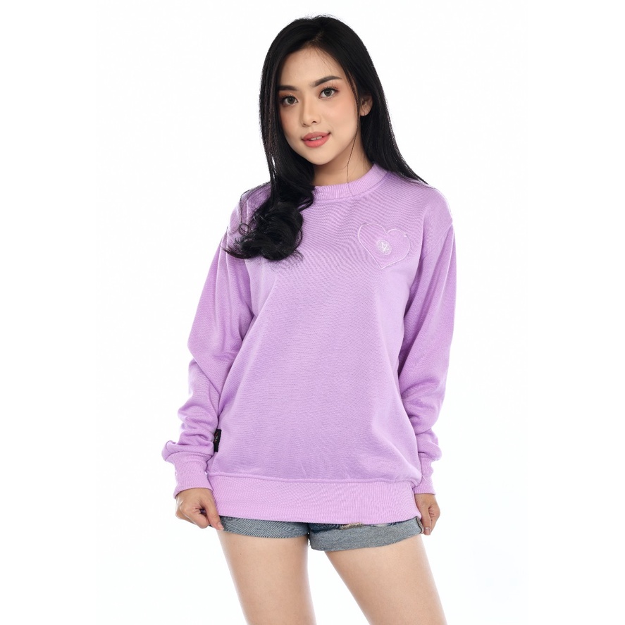 Jaket New Cewek CN lOVE Bordir / Sweater Crewneck Cewek / Crewneck Wanita 2022 / Sweater Flecee