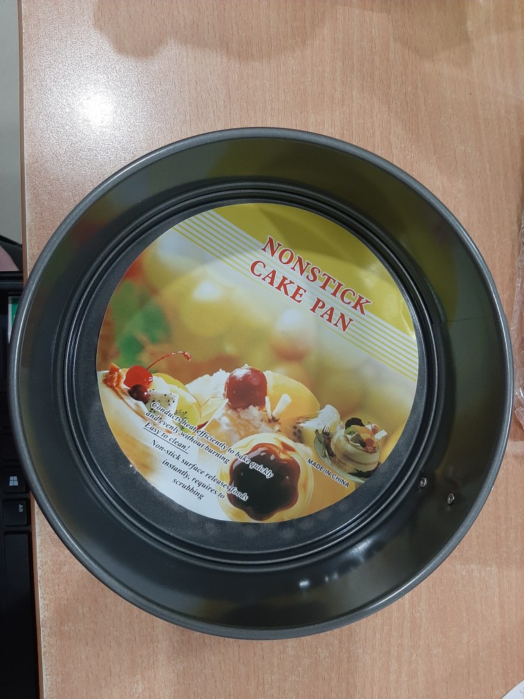 Mic 7 / 8 Logam Bulat Non-stick Kue Berbentuk Kue Alat Memanggang Nampan Timah