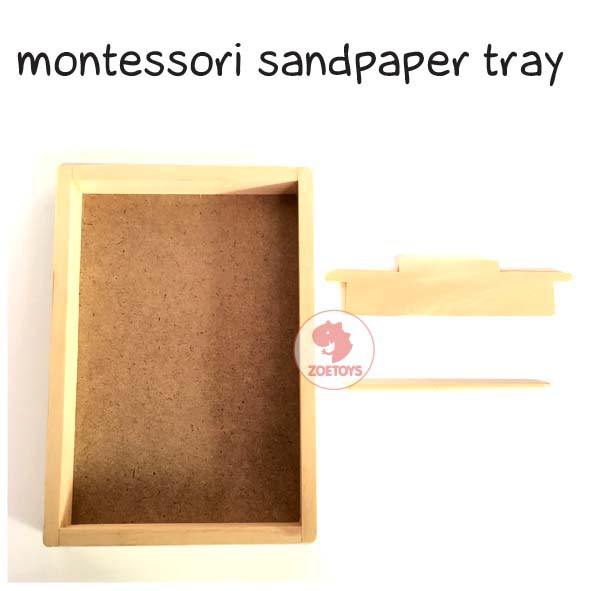 Zoetoys Montessori Sandpaper Tray Set | LANGUAGE Sand paper Alphabet  | Mainan Edukasi Anak