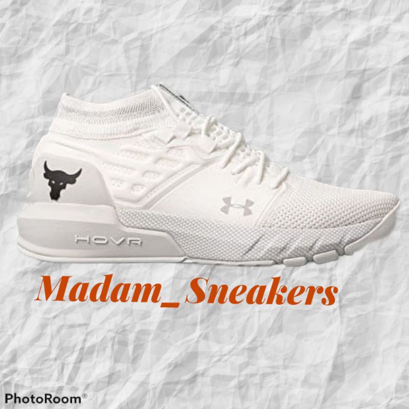 Sepatu UA Project Rock 2 Training White