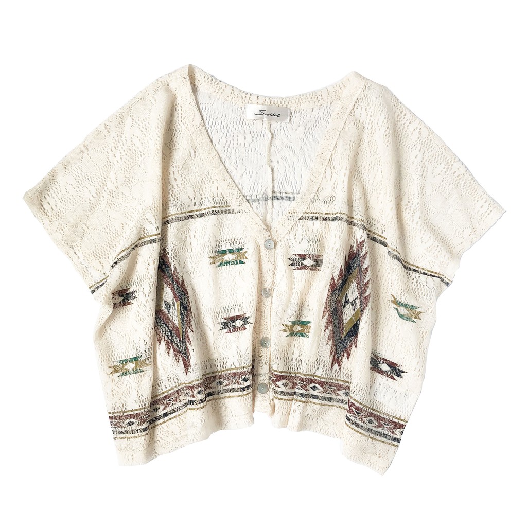 BLUS CROP TOP BOLERO RENDA LACE BRUKAT KIMONO BATWING KELELAWAR TRIBAL IMPORT
