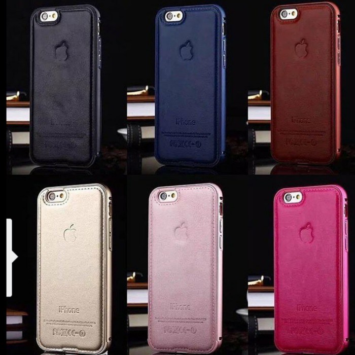 Premium Bumper + Leather Case iphone 5/5s / Casing Iphone 5/5s / Cover