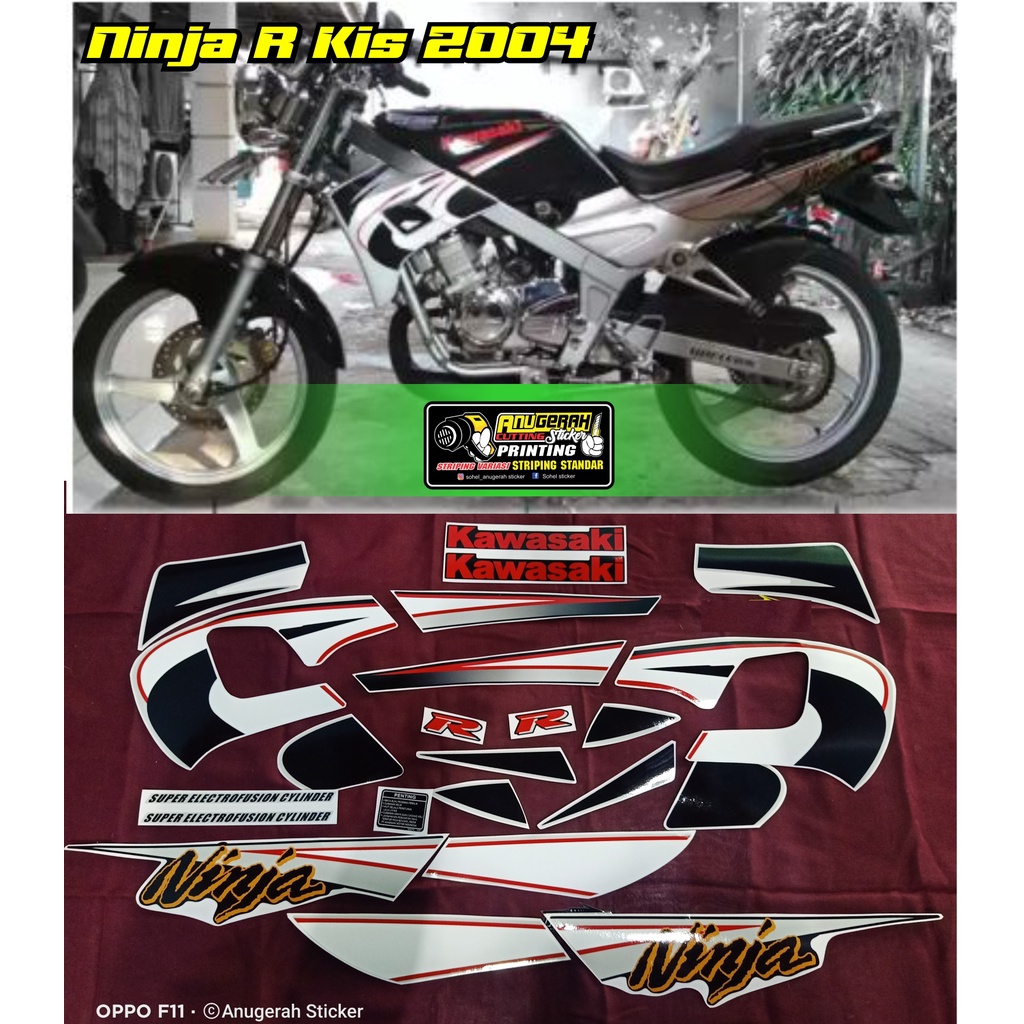 Striping Ninja Kis 2003 HITAM SILVER