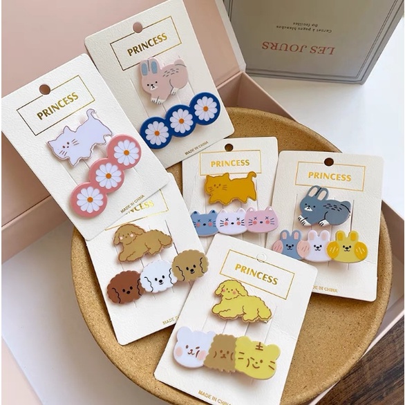 1SET 2PCS JEPIT RAMBUT ANAK PEREMPUAN KOREA AKSESORIS RAMBUT HAIRPIN PRINCESS KOREA FASHION MOTIF LUCU RABBIT AK33