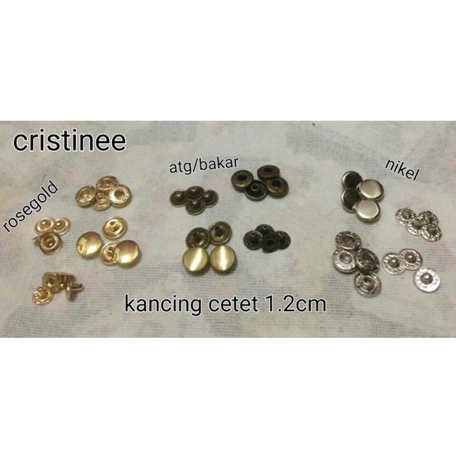 (60 set)  Kancing jepret/kancing cetet