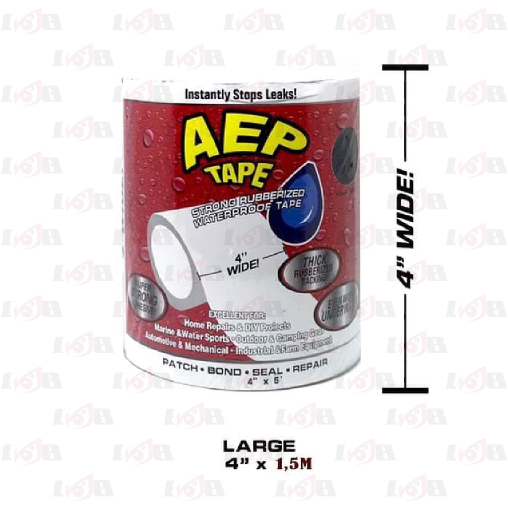 FIex Tape Lakban Ajaib Lem Isolasi Waterproof Anti Air Bocor Tape 4 inci