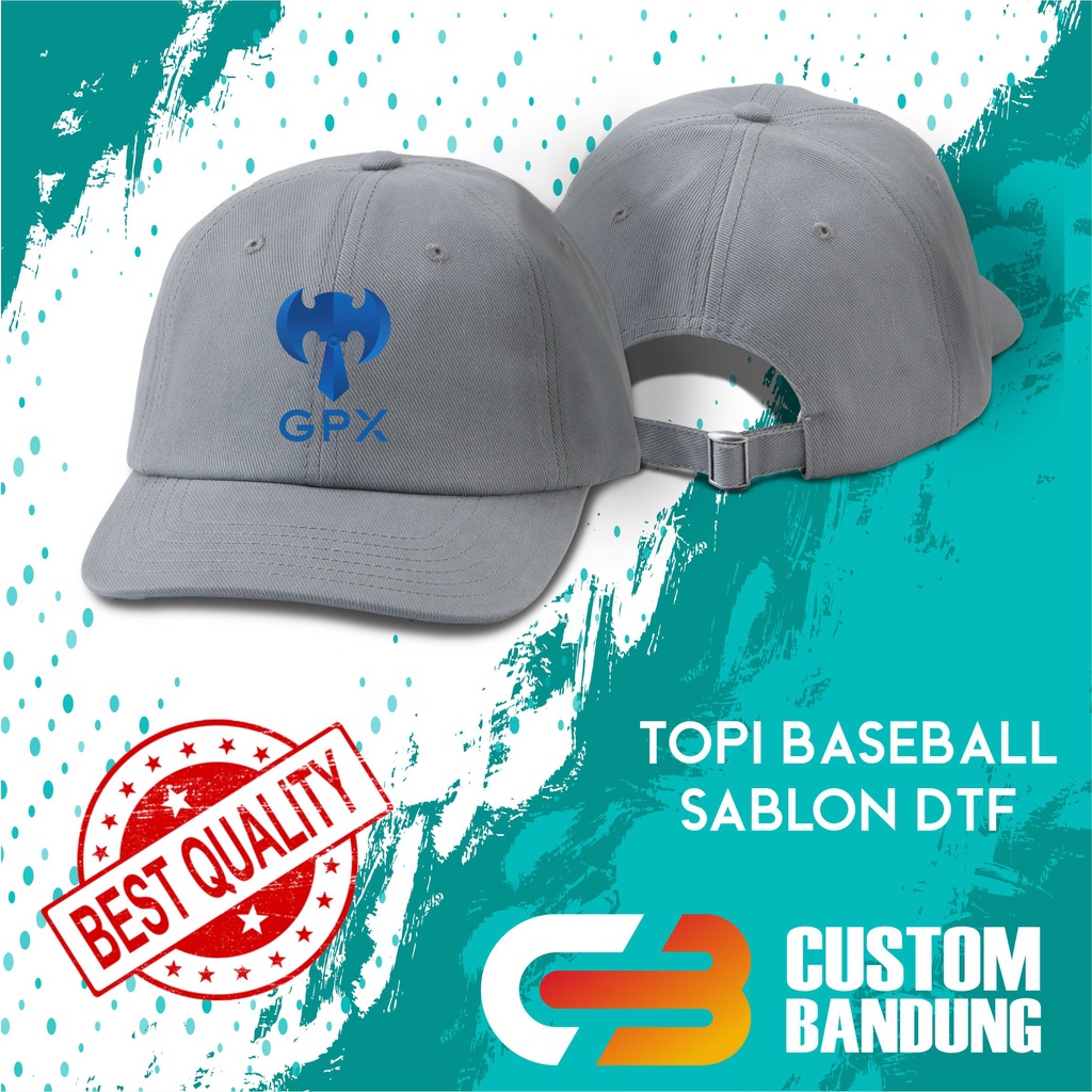 Topi Baseball GPX Pria Wanita Topi Cap Bisa Tulis Nama Bisa COD Original High Premium Quality