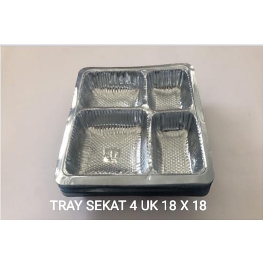 Tray plastik 18 cm 4 , sekat 20 cm 5 sekat, sekat 22 cm 5 sekat  ( isi 50 ) box dus catering