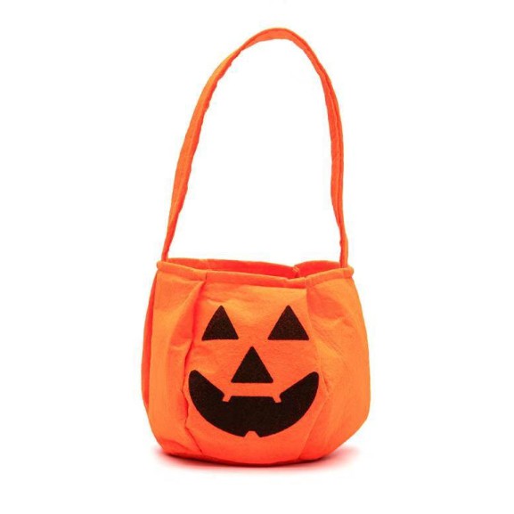 TAPB tas halloween pumpkin labu trick or treat goodie bag flanel