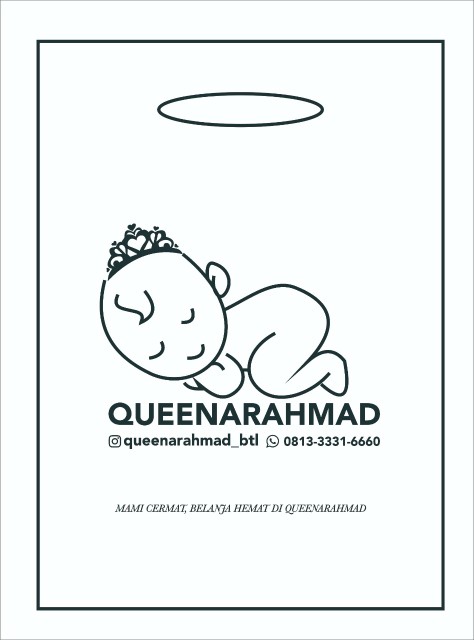 Kresek Plong Plus Sablon Ukuran 25x35