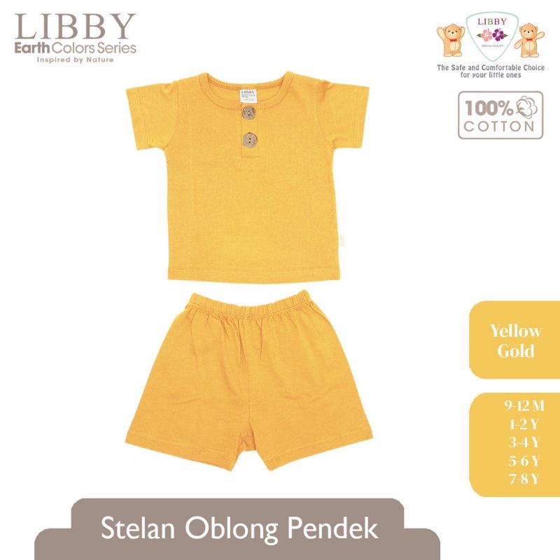 LIBBY Earth Colour Fave Set Stelan Oblong Pendek Celana Pendek