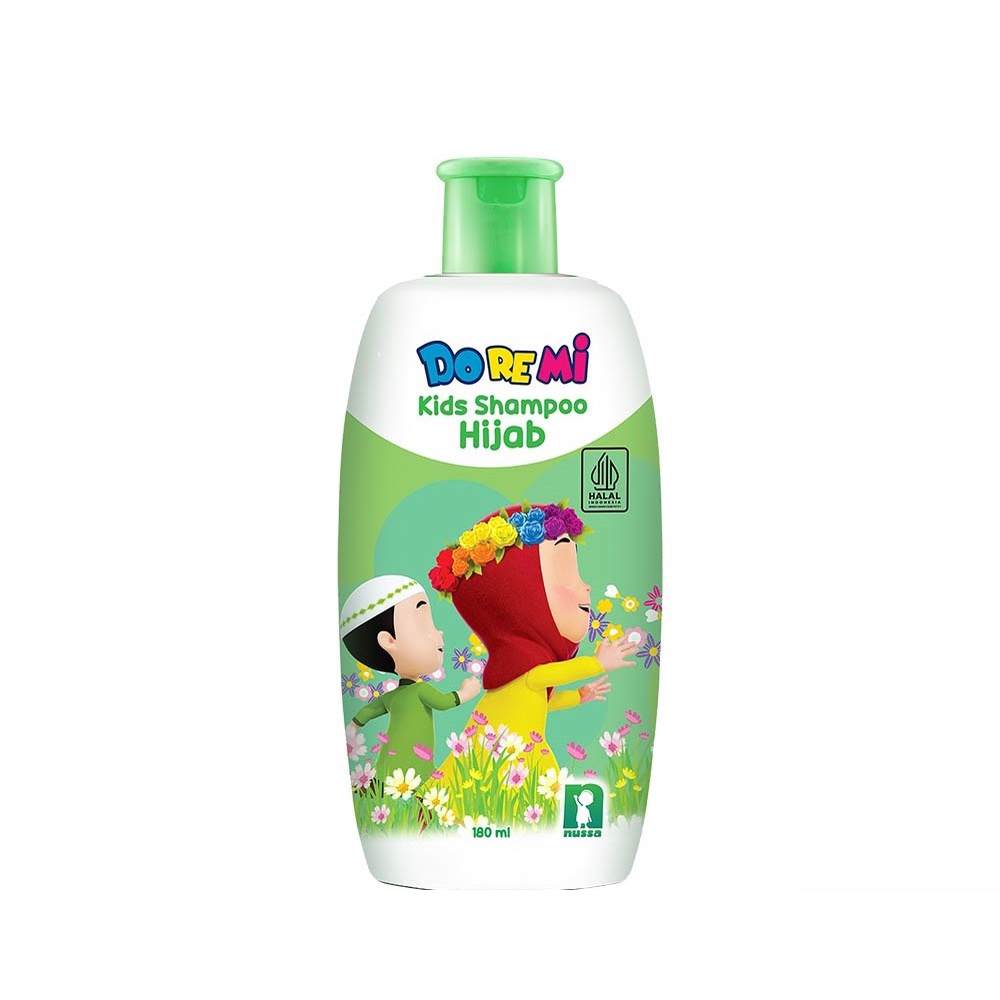Hijab Shampoo Do Re Mi Kids Nussa Rara 180 ml botol, Hijab Parfum Cologne Anak Do Re Mi Kids Nussa R