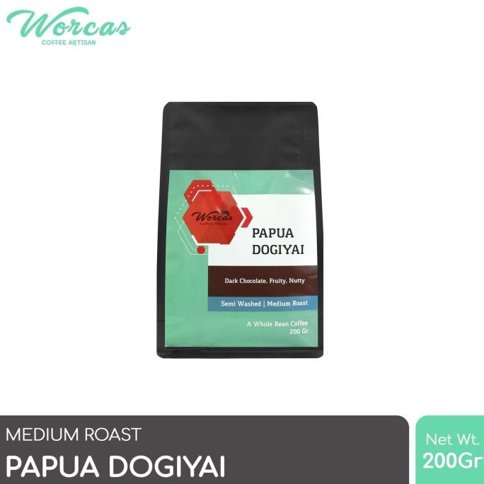 

[ COD ] WORCAS Arabica Papua Dogiyai 200 Gram - Medium Roasted Coffee FREE ONGKIR Kode 470