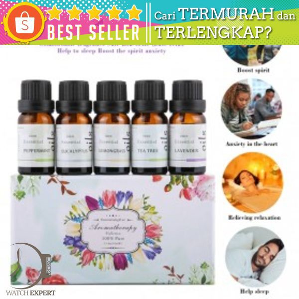 Firstsun Set Pure Essential Fragrance Oils Aromatherapy Diffusers 10ml 5PCS - RH-05