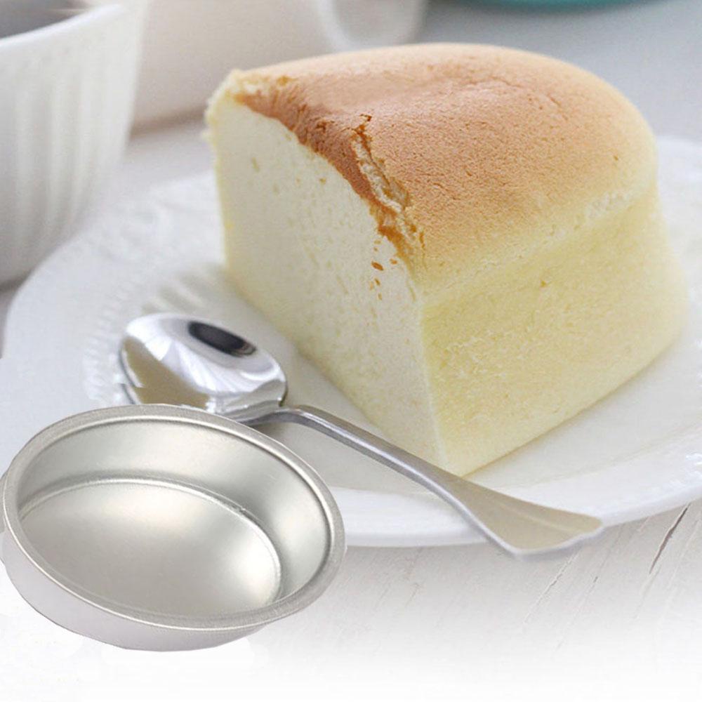 Round Cake Molder 2.5cm/3.5cm/4cm Baking Pan Removable Bottom Nonstick Aluminum Alloy Bento Cake Pan