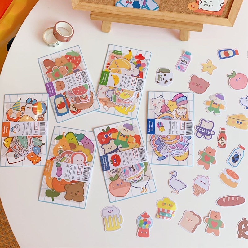 

sticker beruang stiker lucu stiker journaling bullet journal stiker set sticker bullet journal lucu