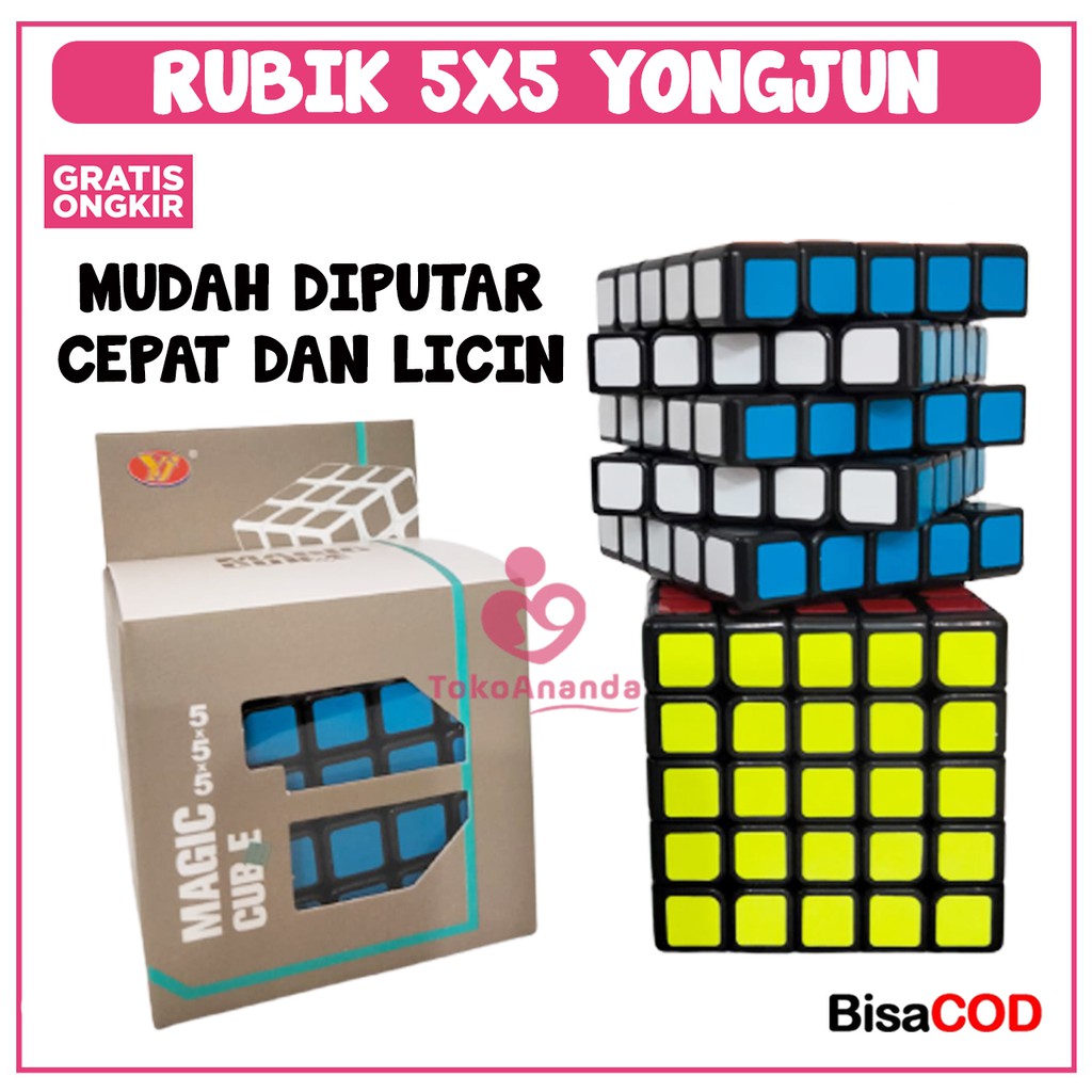 RUBIK 4X4 YJ YONGJUN YUCHUANG SPEED CUBE 4X4X4 BLACK BASE