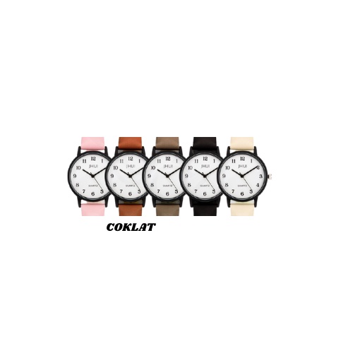FYGALERYJAKARTA J184 Jam Tangan Analog Jam Tangan Fashion Wanita Jam Tangan Wanita Murah Import-Coklat