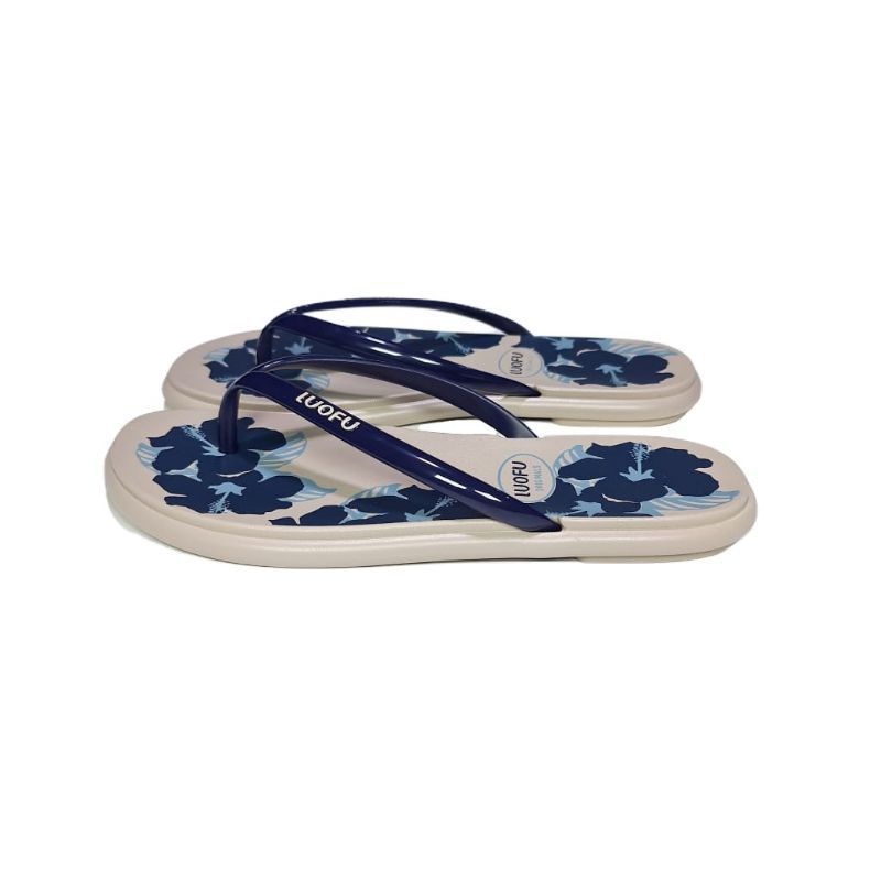 Sandal Wanita Luofu Sandal Jepit Wanita Motif Bunga