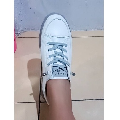 Sepatu Sneakers Wanita Pria Putih Korea Design Kasual PU Karet Korean Style Import Original FSH152 Cladiva