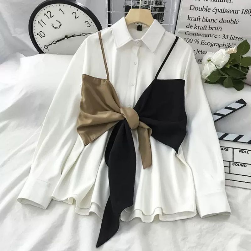 [W.D] Rosi Top Atasan Blouse Muslim Korean Style Wanita Fashion Terlaris Kemeja Wanita Polos Kombinasi Casual