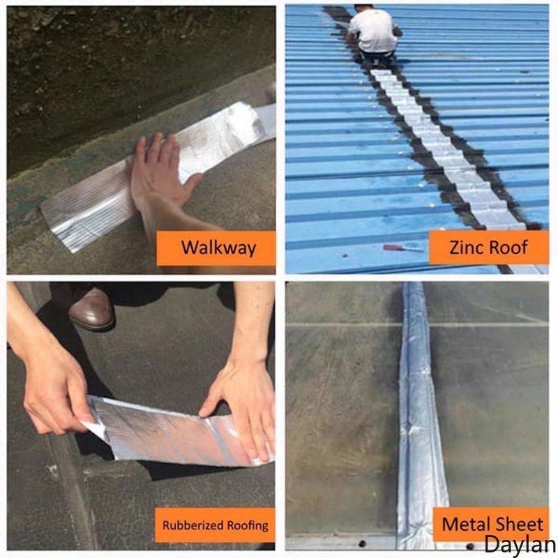 Lakban Anti Bocor Alluminium Foil Butyl Super Lengket Super WaterProof 3 ukuran