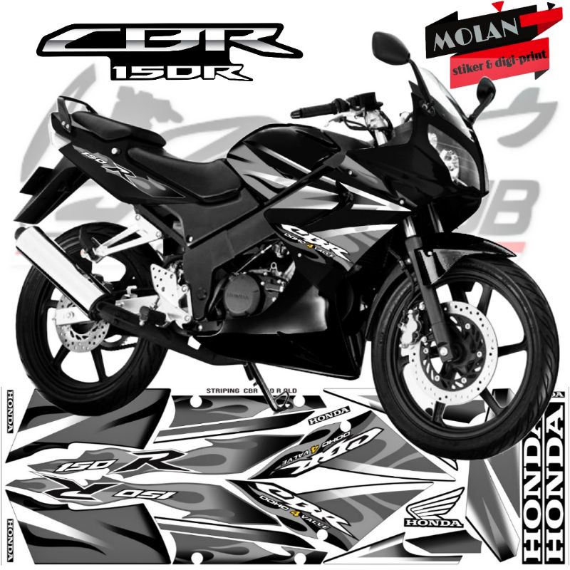 Decal Sticker Striping Variasi Motif Ori Honda CBR 150 R OLD 2003-2004-2005-2006-2007-2008-2009 /CBR