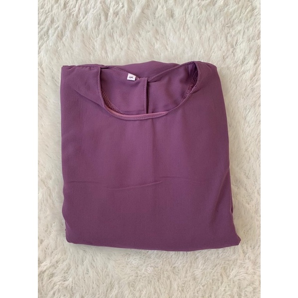 MALAYA DRESS GAMIS MALAYSIA BY NANADHIJAB-Dark purple