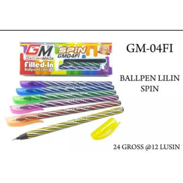 

Pulpen spin per lusin isi 12 pcs bisa ecer maupun grosir