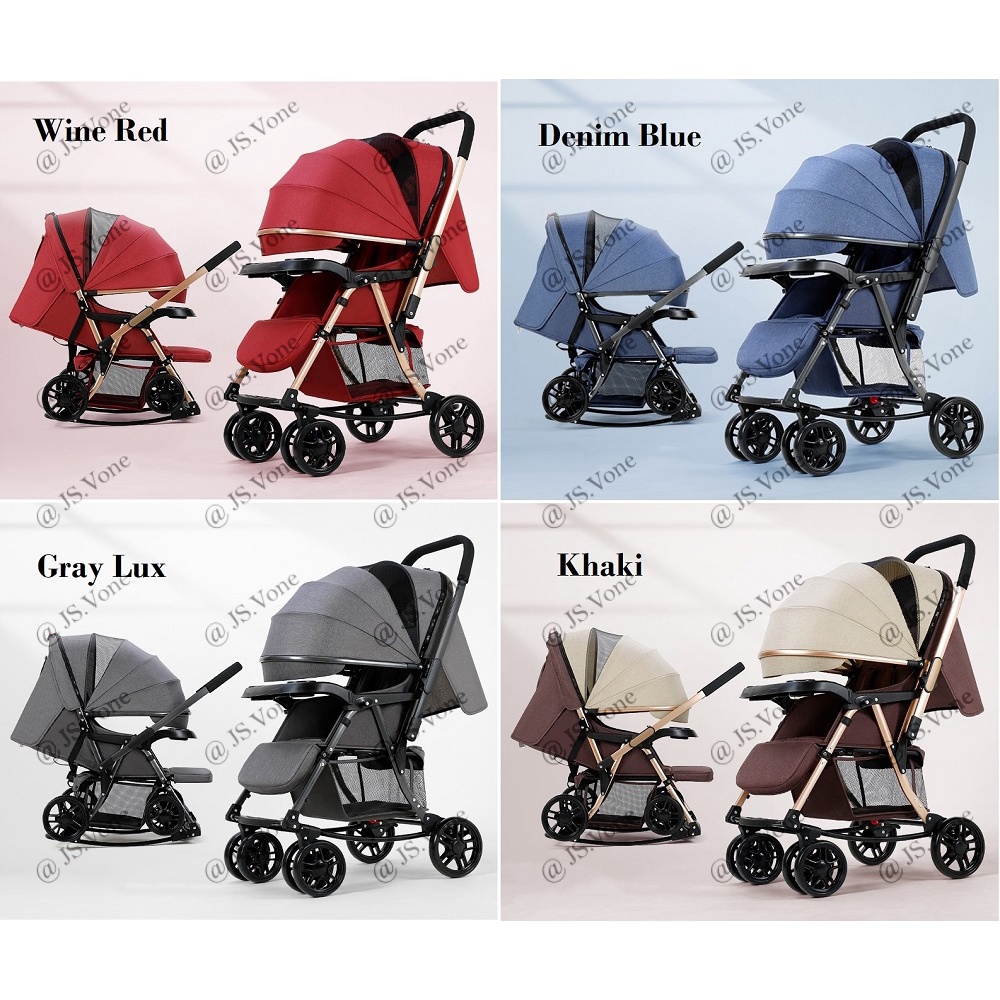 Kereta Dorong Bayi Ayun Handle Dua Arah / Stroller Ayunan Nevi Baby Reversible 2 Arah