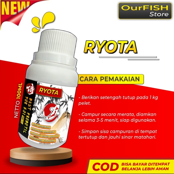 OURFISH - RYOTA Vitamin Koi Best Probiotic For Koi 100 ML