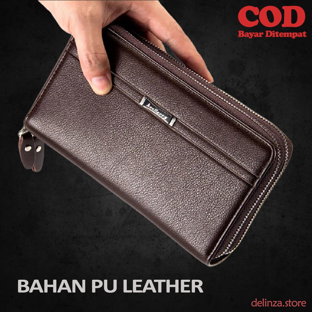 Dompet pria wanita baellerry model besar  best seller - Hitam E0A0