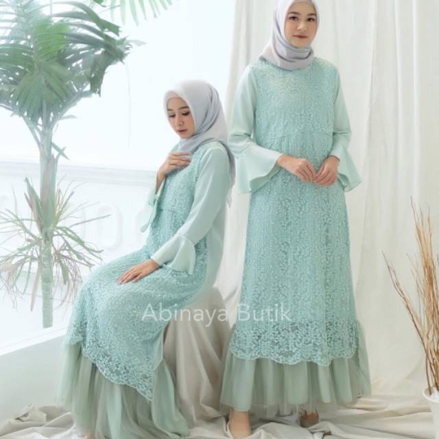 Adena dress abinaya butik mint