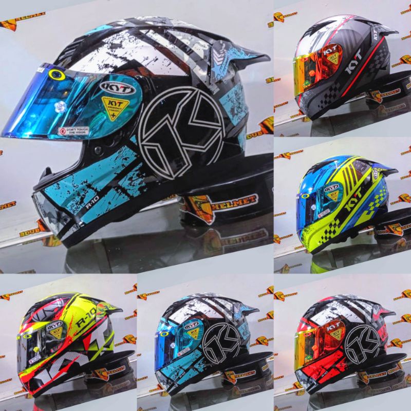 Helm full face KYT R10 Original modif (PAKET GANTENG)