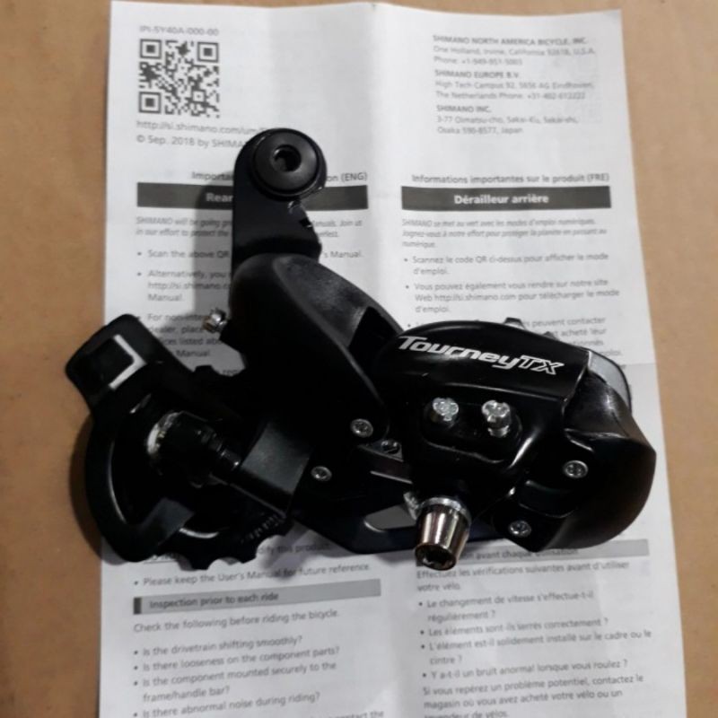 Rd Rear Derailleur Shimano Tourney Rd-Tx800 6 7 8-9 Speed Asli Shimano